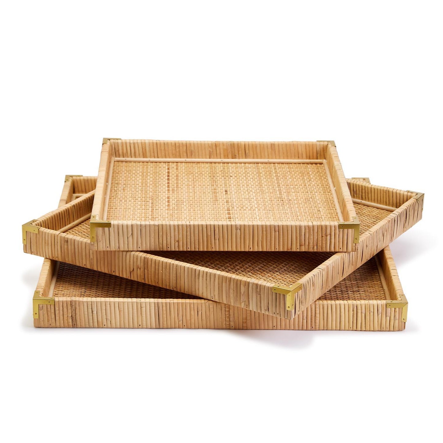 Medium Square Rattan Tray